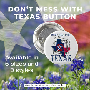 Badge Rond 2,50 Cm Bouton Ne touchez pas au Texas