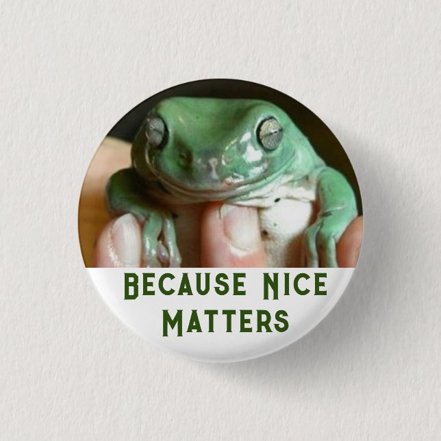 Badge Rond 2,50 Cm Bouton Nice Matters (Devant)