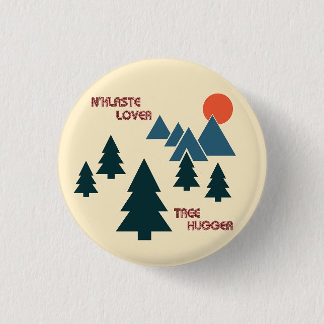 Badge Rond 2,50 Cm Bouton N'Klaste (Devant)