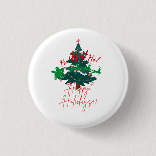 Badge Rond 2,50 Cm Bouton Noël