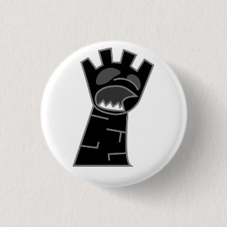 Badge Rond 2,50 Cm Bouton noir de freux de zombi