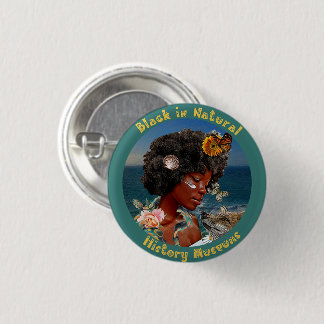Badge Rond 2,50 Cm Bouton Noir en histoire naturelle Musées