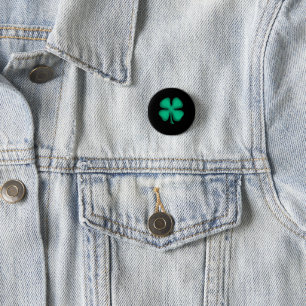 Badge Rond 2,50 Cm Bouton noir irlandais