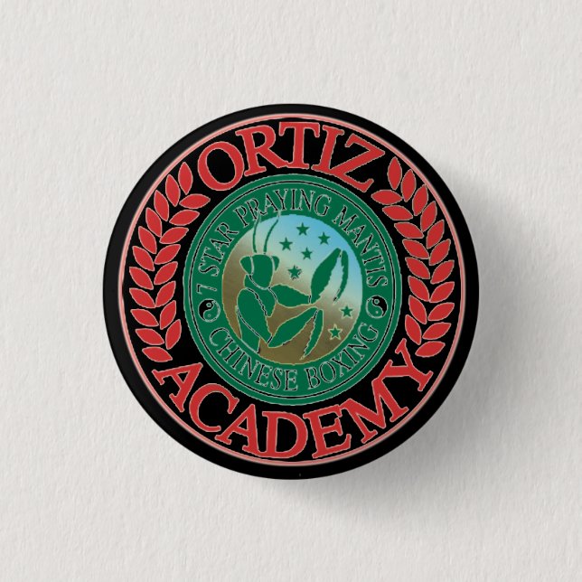 Badge Rond 2,50 Cm Bouton noir OCBA (Devant)