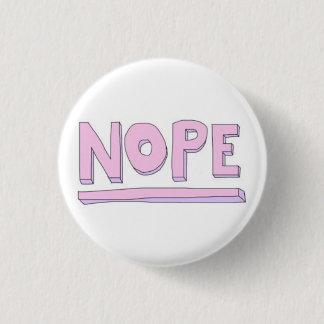 Badge Rond 2,50 Cm Bouton Nope