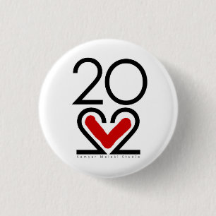Badge Rond 2,50 Cm Bouton Nouvel An 2022