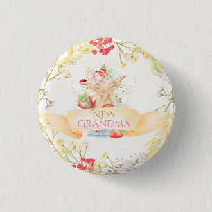 Badge Rond 2,50 Cm Bouton Nouvelle grand-mère