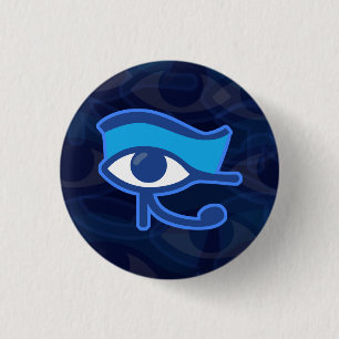Badge Rond 2,50 Cm Bouton oeil Horus