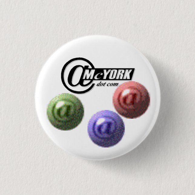 Badge Rond 2,50 Cm Bouton officiel @McYork (Devant)