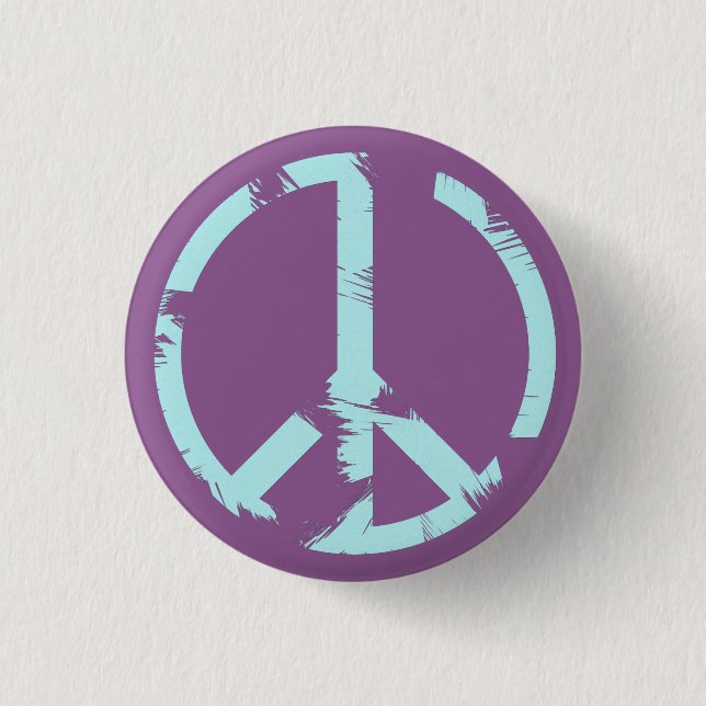 Badge Rond 2,50 Cm Bouton Paix Mondiale (Devant)