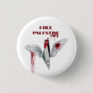 Badge Rond 2,50 Cm Bouton Palestine libre - Pièce Palestine