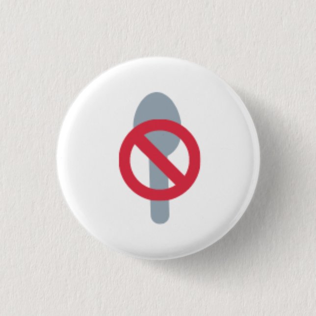 Badge Rond 2,50 Cm Bouton Pas de cuillères (Devant)