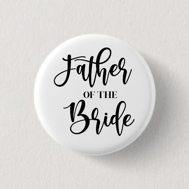 Badge Rond 2,50 Cm Bouton Père de la mariée (Devant)