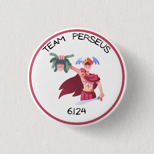 Badge Rond 2,50 Cm Bouton Persée de l'équipe