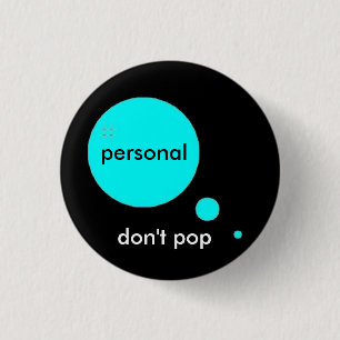 Badge Rond 2,50 Cm Bouton personnel de bulle