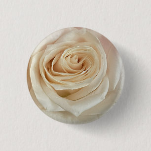 Badge Rond 2,50 Cm Bouton photo Rose blanche