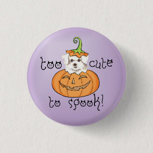 Badge Rond 2,50 Cm Bouton Pinback maltais Halloween