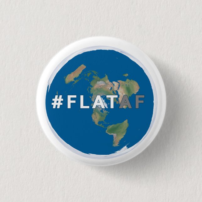 Badge Rond 2,50 Cm Bouton plat de la terre (Devant)