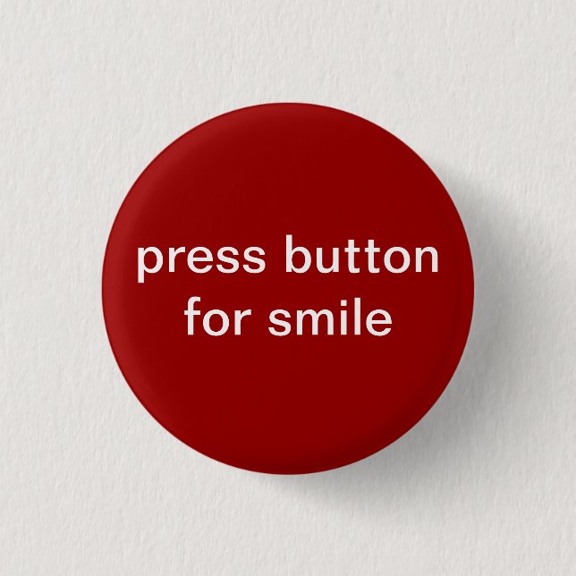 Badge Rond 2,50 Cm bouton-poussoir pour le sourire (Devant)