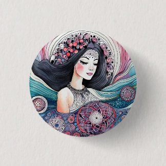 Badge Rond 2,50 Cm Bouton Premium