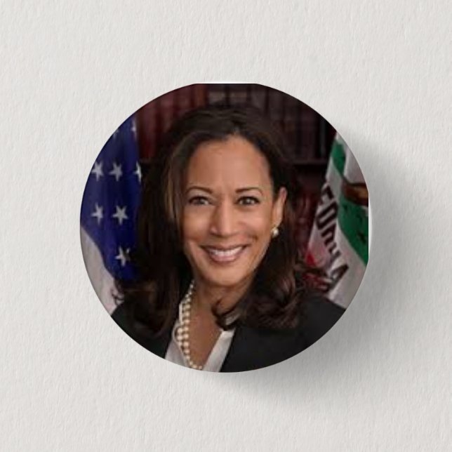 Badge Rond 2,50 Cm Bouton présidentiel Kamala Harris 2024 (Devant)