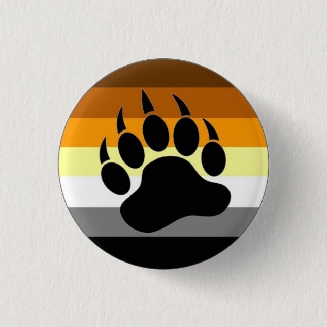 Badge Rond 2,50 Cm Bouton Pride de l'ours (Devant)