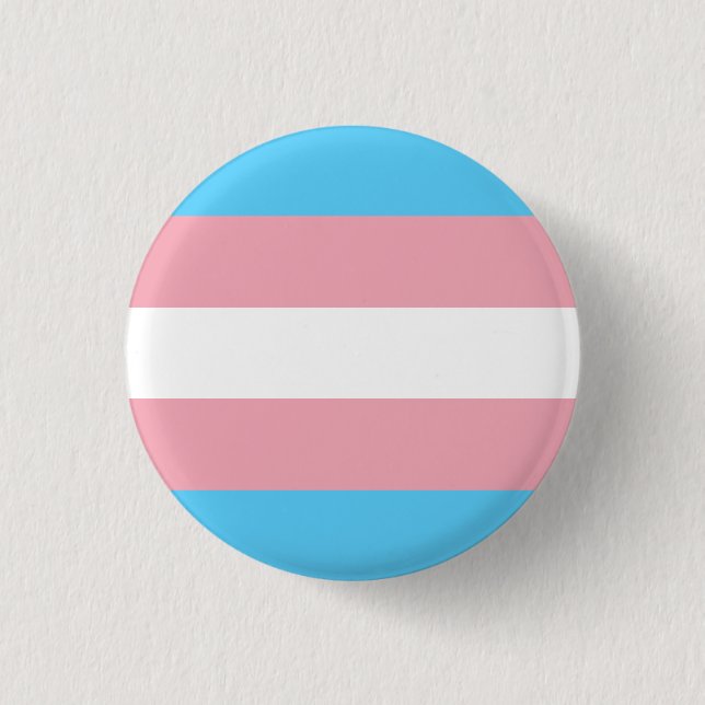 Badge Rond 2,50 Cm Bouton Pride transgenre (Devant)