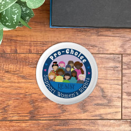 Badge Rond 2,50 Cm Bouton Pro-Choice Support pour les droits des femm