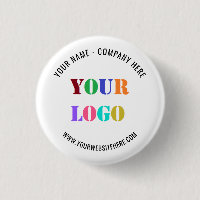 Bouton promotionnel avec logo d'entreprise personn