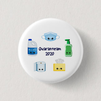 Badge Rond 2,50 Cm Bouton Quaranteam