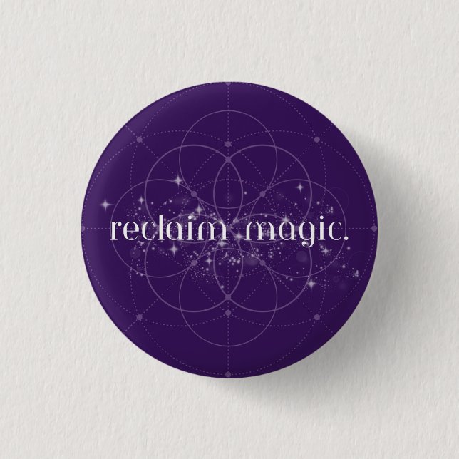 Badge Rond 2,50 Cm Bouton Récupérer la magie (Devant)