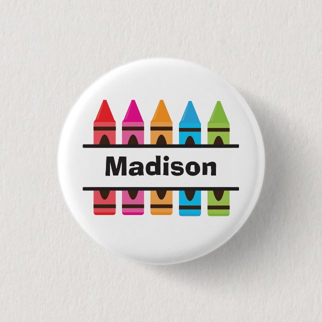 Badge Rond 2,50 Cm Bouton Retour à l'école (Devant)