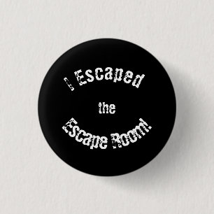 Badge Rond 2,50 Cm Bouton Réussite "Échap Room"