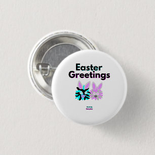 Badge Rond 2,50 Cm Bouton rond Bunny Fuzzies