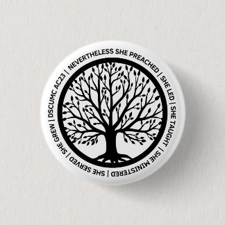 Badge Rond 2,50 Cm Bouton rond CSRW DSCUMC -Blanc