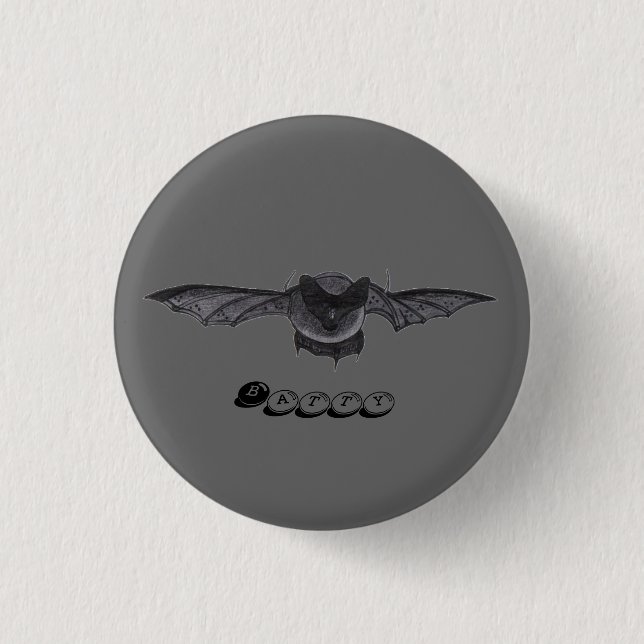 Badge Rond 2,50 Cm Bouton rond de Batty… (Devant)