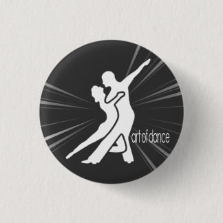 Badge Rond 2,50 Cm Bouton rond de logo blanc