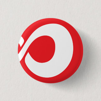 Badge Rond 2,50 Cm Bouton rond de logo d'InfiniteRed