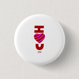 Badge Rond 2,50 Cm Bouton rond I Love You