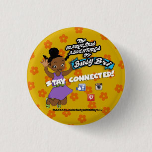 Badge Rond 2,50 Cm Bouton rond occupé de Bri