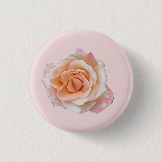 Badge Rond 2,50 Cm Bouton rose (Devant)