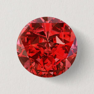 Badge Rond 2,50 Cm Bouton rouge