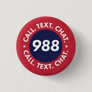 Badge Rond 2,50 Cm Bouton rouge 988