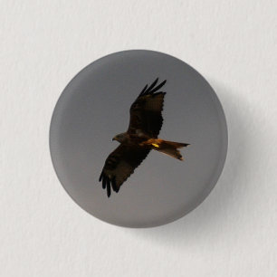 Badge Rond 2,50 Cm Bouton rouge de cerf-volant