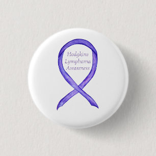 Badge Rond 2,50 Cm Bouton Ruban de sensibilisation au lymphome de vio