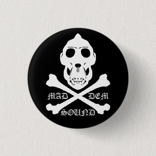 Badge Rond 2,50 Cm Bouton sain fou de DEM