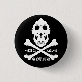 Badge Rond 2,50 Cm Bouton sain fou de DEM