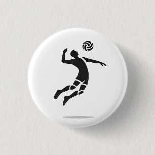 Badge Rond 2,50 Cm Bouton Service du joueur