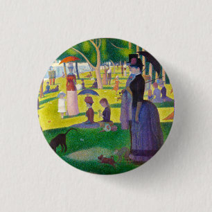 Badge Rond 2,50 Cm Bouton Seurat La Grande Jatte