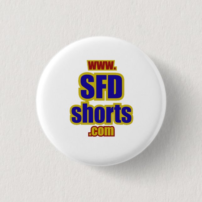 Badge Rond 2,50 Cm Bouton SFD (blanc) (Devant)